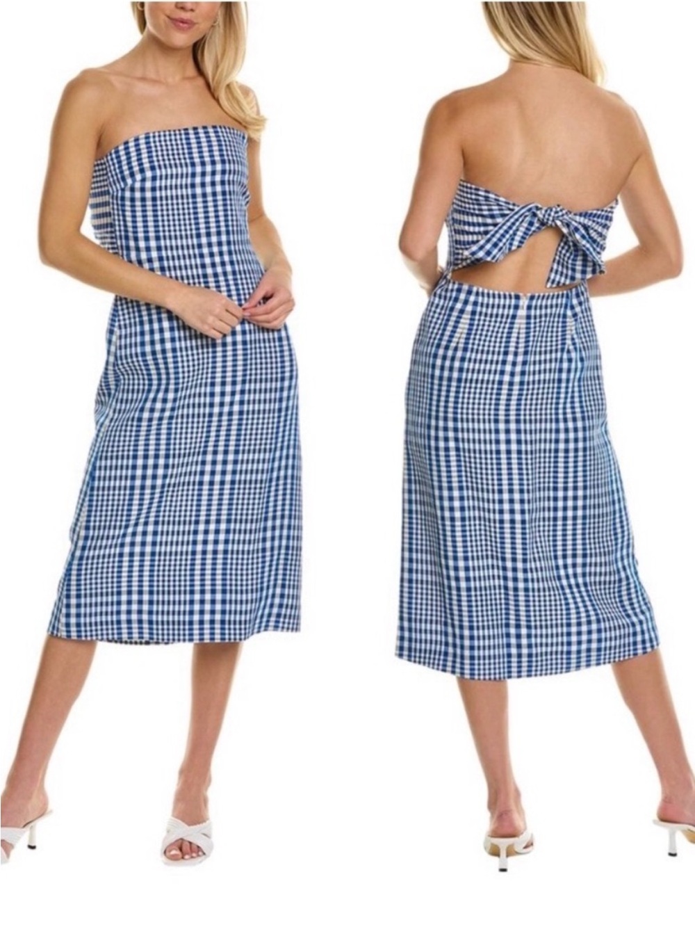 Theory Womens Dillon Phyly Linen Blend Midi Dress Size 0 Lined Wedding Guest
